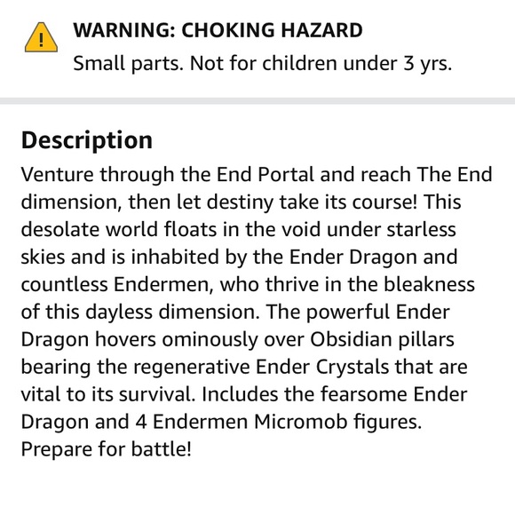 LEGO MINECRAFT Micro World - The End - Picture 6 of 6